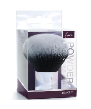 Rouge make-up brush round head wide cover powder brush synthetic bristles for bronzer powder blush or highlighter kabuki make-up brush bright color 02silber- - Buy Online on GoSupps.com