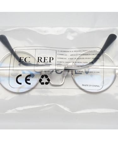 Buy Koosufa Round Reading Glasses with Blue Light Filter - Ultra-Light Retro Metal Design for Men & Women - Anti-Fatigue Visual Aid - Various Thickness Options Available - Buy Online on GoSupps.com