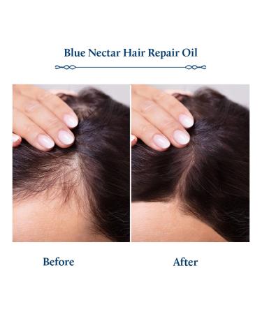 Blue Nectar Ayurvedic Hair Repair & Treatment Oil - 100 ml | Natural Hair Care for Healthy Strong Hair - Buy Online on GoSupps.com