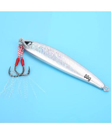FOLOSAFENAR Imitation Bait Pilk Fish - Fast Diving Fishing Accessories with Double Hooks for Sea & Lake Fishing (Silver) - Buy Online on GoSupps.com