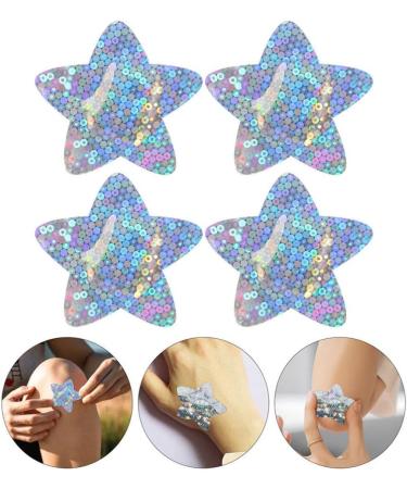 100pcs Glitter Star Shaped Bandages - Cute Adhesive Wound Patches for Cuts & Scrapes - International Shipping Available - Buy Online on GoSupps.com