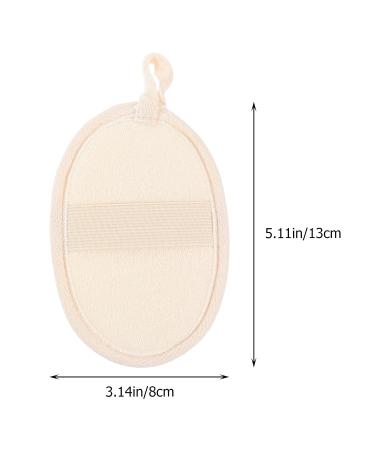 DOITOOL Bath Loofah 5pcs Exfoliating Face and Body Wash Cloths - Soft Scrubber Towel for Oil or Dry Skin - Beige - Buy Online on GoSupps.com