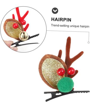 Beavorty 3 Pairs Hairpin Christmas Decorations Hair Clips for Girls Hair Accessories for Girls Christmas Antler Hairpin Christmas Deer Hair Clips Antler Hair Clips Xmas Hair Clip - Buy Online on GoSupps.com