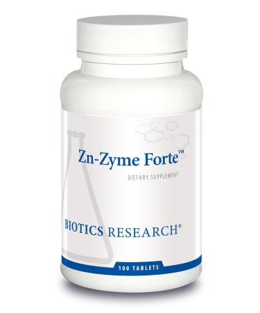 Biotics Research Zn-Zyme Forte 25 mg Zinc Immune System Support Optimal Cellular Function Tablet-Based with Added antioxidants. 100 Tablets