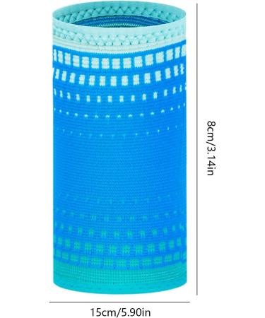 Wrist sweatbands for men sweat wristbands Elastic Sports Competition WristbandsNonslip Sweatproof Breathable Compression Tennis Wristband for Running Blue - Buy Online on GoSupps.com