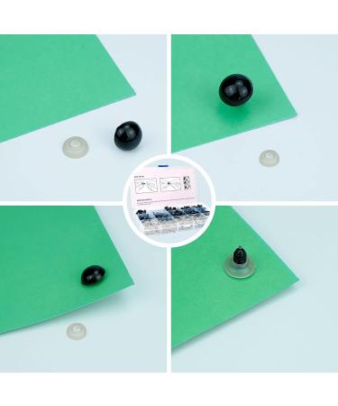 800PCS Safety Eyes & Noses for Amigurumi - 2 Boxes, Black Plastic Craft Doll Eyes with Washers for Crochet Stuffed Animals, Assorted Sizes - Includes Size Chart - Buy Online on GoSupps.com