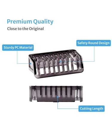 Philips Oneblade Guards 4Pcs Set for QP2510/QP2515/QP2520/QP2521 Stubble Combs - 1/2/3/5mm with Storage Case - Buy Online on GoSupps.com