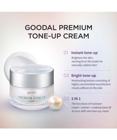 Goodal Premium Tone-Up Cream (3-In-1) | Brightening & Moisturizing Formula - 1.69 fl oz - Buy Online on GoSupps.com