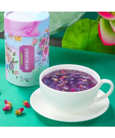 SIJIYUNLI-Rose Silver ear and Lotus Root Powder Soup 350g/12.34oz served quickly is both Tremella and Lotus Root Powder Soup suitable for those in a hurry beautifully packaged and a must-have gift breakfast. - Buy Online on GoSupps.com