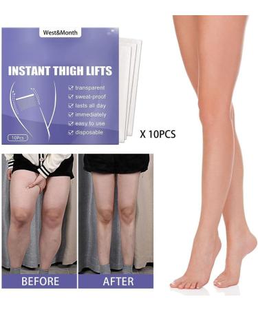 Encomy 10-Piece Instant Thigh Lifting Strips | Transparent Adhesive for Smooth Cellulite & Firm Skin | Ideal for Girls - Buy Online on GoSupps.com