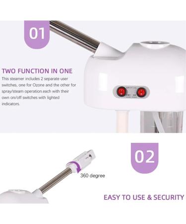 NGARY Vapeur Facial De Beaut Machine D'esth ticienne Vapeur Chaude avec Pulv risateur Et Roues Rotatifs 360 pour Les Soins De La Peau du Spa du Salon De Beaut Domicile Personnel - Buy Online on GoSupps.com