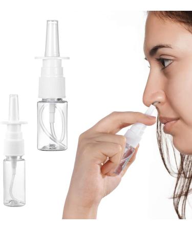 FOMIYES 10ml White Empty Plastic Nasal Spray Bottles Pump Sprayer Mist Nose Spray Refillable Bottle for Saline Water Wash Applications Pack of 20 Pump Bottles - Buy Online on GoSupps.com