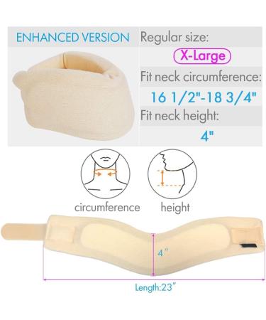 Evvmnaks Neck Brace - Pain Relief Foam Collar Support for Neck Fixation - Comfortable White Pillow Neck Support - Buy Online on GoSupps.com