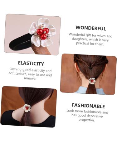 HONMEET Hair Accessories Hair Rope Tocados Para El Curly Hair Ties Petal Hair Scrunchies Creative Hair Accessories Pearl Hair Accessories Scarves for Women Dressy Multi- - Buy Online on GoSupps.com