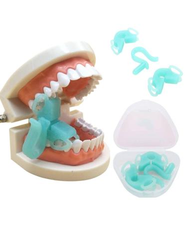 3 pieces of orthodontic bite blocks soft silicone tooth opener dental intraoral cheek holder oral care tools with storage box for tooth control - Buy Online on GoSupps.com
