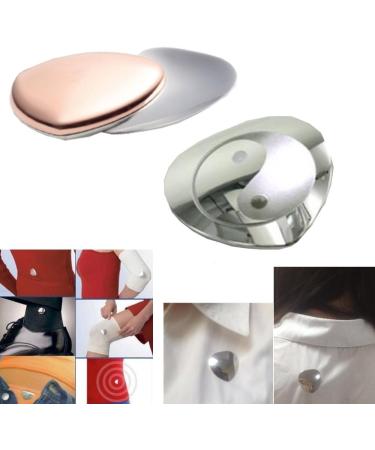 Yin Yang Magnet Heart Copper Powerheart Pain Plaster | TCM Body Magnet with Jewelry Bag | Energetix 4you 1114 Magnetix 177CU - Buy Online on GoSupps.com
