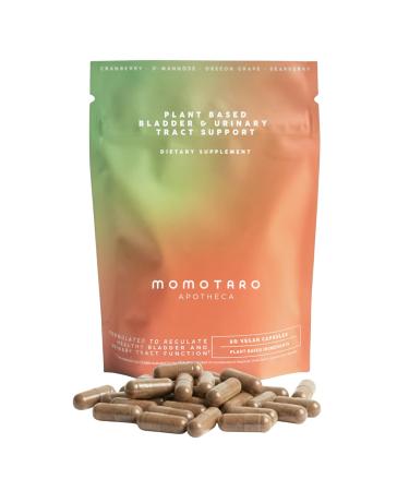 MOMOTARO APOTHECA Urinary Health Supplement Natural Vaginal & Bladder Health Urinary Tract Supplements - Cranberry D Mannose Vegan - Natural Support for Vaginal Health pH Balance 60 Capsules