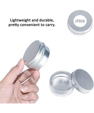 Buy Pudsirn 48-Part Aluminum Tin Cans | 15/50/80ml Empty Cosmetic Containers with Screw Cap & Stickers for Lip Balm Lotion Cream & Candles - International Shipping Available - Buy Online on GoSupps.com