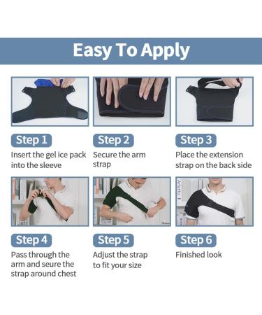 NEWGO Shoulder Ice Pack - Cold Therapy for Rotator Cuff Injuries, Tendonitis, and Recovery After Surgery - Reusable Gel Wrap for Pain Relief - Fits Both Shoulders - 1 Count - Buy Online on GoSupps.com