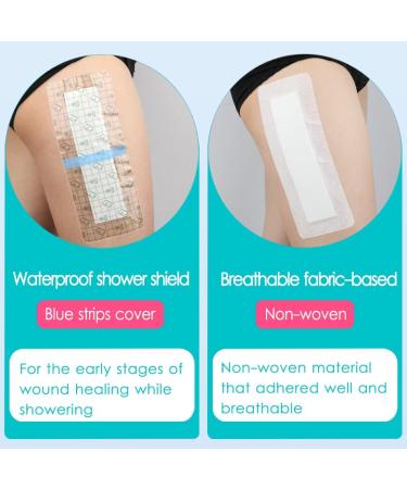 Adhesive Island Wound Dressings for Knee Replacement & Surgery - Breathable Bordered Gauze Bandages (4x10 Inch Pack of 10 - Buy Online on GoSupps.com