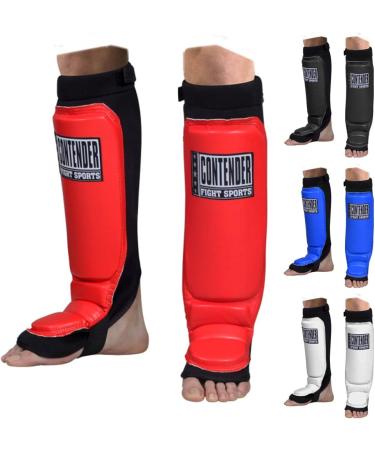 Contender Fight Sports Grappling MMA Shin Guards Youth Medium Black - Buy Online on GoSupps.com