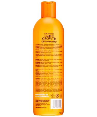 Fantasia Carrot Growth Oil Moisturizer 12 Oz - Hair Polisher for Stronger, Healthier Hair - Buy Online on GoSupps.com