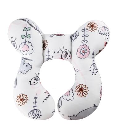 KAKIBLIN Baby Neck Pillow Infant Neck Support Pillow for Pushchair Car Seat Hippo