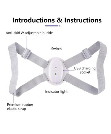Back Posture Corrector - Smart Brace with Vibration Reminder for Men Women & Students | Improve Posture & Prevent Humpback - Buy Online on GoSupps.com