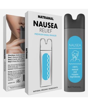 Natranal Anti Nausea Relief Nasal Inhaler | Nasal Inhaler Stick for Nausea and Tummy Aromatherapy Inhaler for Morning Sickness Relief Motion Sickness During Pregnancy (1 Pack)