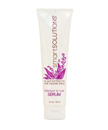 smartSOLUTIONS Straight N' Curl Serum 4 oz  | Smooths & Straightens | Curves & Curls | Paraben-Free | Plant-based - Buy Online on GoSupps.com