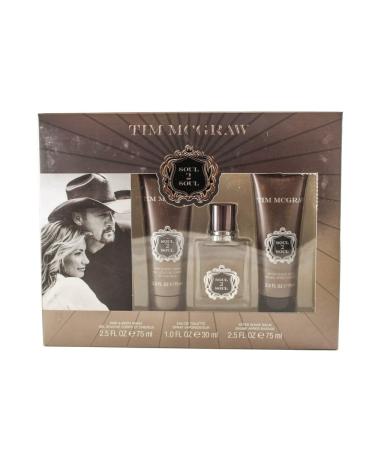 Tim Mcgraw Soul 2 Soul 3 Piece Gift Set for Men