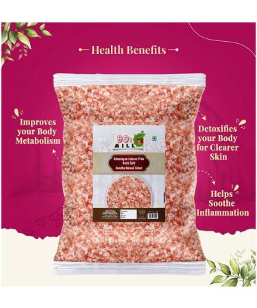 90's MILL Rock Salt Chunks | Ancient Crystal Sendha Namak with Natural Trace Minerals | Natural Whloe Saindhava Lavana Crystal Rock Salt Chunks Granules Rich In Calcium Potassium-850GM*6Pack - Buy Online on GoSupps.com