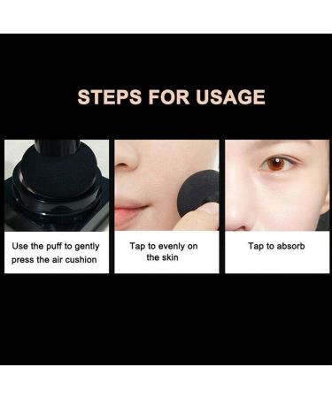 WondernineLife Beauty Cream | Mushroom Head Air Cushion CC Cream & Waterproof Makeup Brush | Clear Cover Durable (Ivory A B) - 100g - Buy Online on GoSupps.com