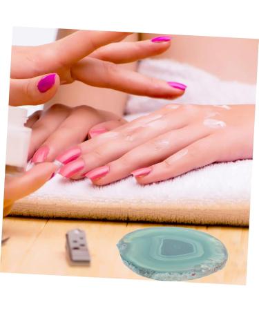  TOVINANNA 1 Piece Manicure Puck for Nail Art Agate Color Mixing Board for DIY Nail Polish Durable for Mixing Nail Polish Makeup Convenient Nail Accessories for Creative Designs - Buy Online on GoSupps.com