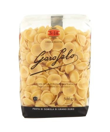 Italian Gourmet E.R. Garofalo Orecchiette No. 5-14 Pack of 10 Neapolitan durum wheat semolina with 500g of IGP pasta + 400g Italian Gourmet Polpa