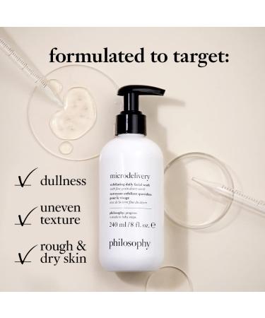 philosophy Microdelivery Face Wash 8 oz - Gentle Facial Cleanser for Brighter Skin - Buy Online on GoSupps.com