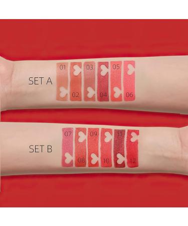 MIELIKKI 6 Colors Velvet Matte Lipstick Set - Long Lasting, Waterproof & Highly Pigmented | Soft Nude Lipsticks - Non-Stick Cup | Ideal Beauty Cosmetics Gift for Mothers Day - Buy Online on GoSupps.com