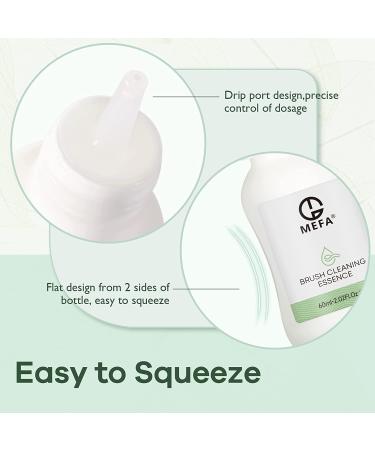 MEFA Nail Brush Cleaner 60ml - Quick-Clean Acrylic Nail Art Brushes Restorer - Preserves and Conditions for Gel Polish and Manicures - Buy Online on GoSupps.com