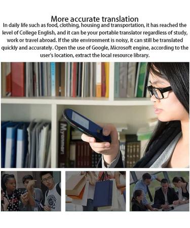 Language Translator Device Real Time Translator Device Instant Language Translator Device Support 28 Languages Real-time for Learning Shopping Travel Business Hello (Black) Vision Journey - Buy Online on GoSupps.com
