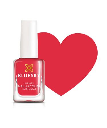 Bluesky Kids Nail Varnish - Bang Red Touching Peele Non-Toxic Water Based Odourless Nail Polish for Kids 7ml