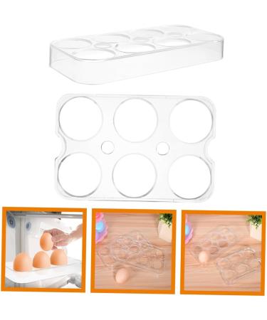 RORPOIR 2pcs Fridge Eggs Egg Holder Refrigerator Kitchen Egg Holder Egg Racks Egg Tray Storage Box No Cover - Buy Online on GoSupps.com