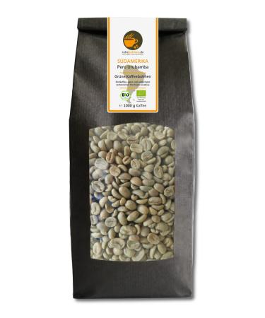 Organic Green Coffee Arabica Peru Urubamba (Raw Green Coffee Beans 1000g) - GMP Certified