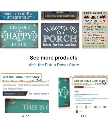 Putuo Decor Retro Camping Rules Wall Poster Sign - 12x8 Inches Aluminum Metal Plaque for Bar, Campsite, Lake House, Cabin - Buy Online on GoSupps.com