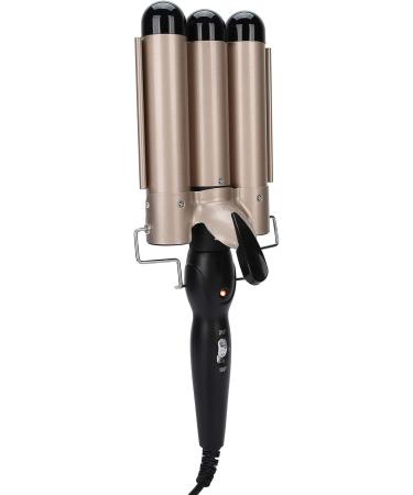 KUIKUI Three Barrel Curling Iron Wand for Effortless S-Shaped Waves - Adjustable Hair Curler Waver Crimper Hair Styling Tool - Buy Online on GoSupps.com