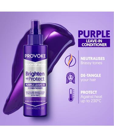 PROVOKE Touch of Silver Leave-In Conditioner Protects Against Heat Damage & Split Ends 150ml - Buy Online on GoSupps.com