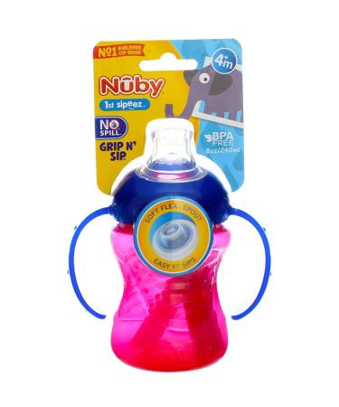 Nuby 2 Handle Cup 8 oz - Pack of 2 | BPA-Free Sippy Cups for Toddlers - Buy Online on GoSupps.com