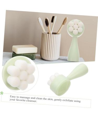 OHPHCALL Face Brush Silicone Exfoliating Pad Facial Cleaning Brush Face Massage Brush Travel Shave Soap Face Scrubber Brush for Massaging Skin Face Wash Silica Gel Household Facial Cleanser - Buy Online on GoSupps.com
