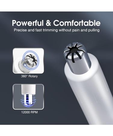 TOUCHBeauty 2-in-1 Precision Electric Hair Remover for Eyebrows, Nose, Ears - Painless Hair Removal for Face, Chin, Lips, Neck, Bikini-line, Armpits - White - Buy Online on GoSupps.com