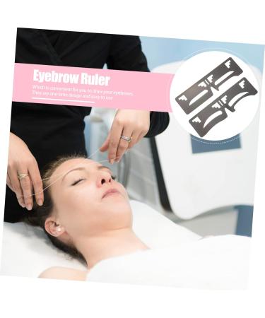 FOMIYES 8 Pcs Eyebrow Ruler Tool Stickers Brow Stencil Ruler Eyebrow Shaping Ruler Balance Artifact - Buy Online on GoSupps.com