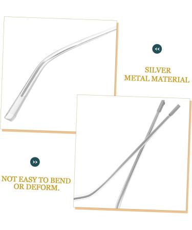 Universal Glasses Replacement Bars - Housoutil Spare Sunglasses Arms | Halloween Night Light Accessories | Durable Metal Frame - 12.5x0.5x0.3cm Silver - Buy Online on GoSupps.com